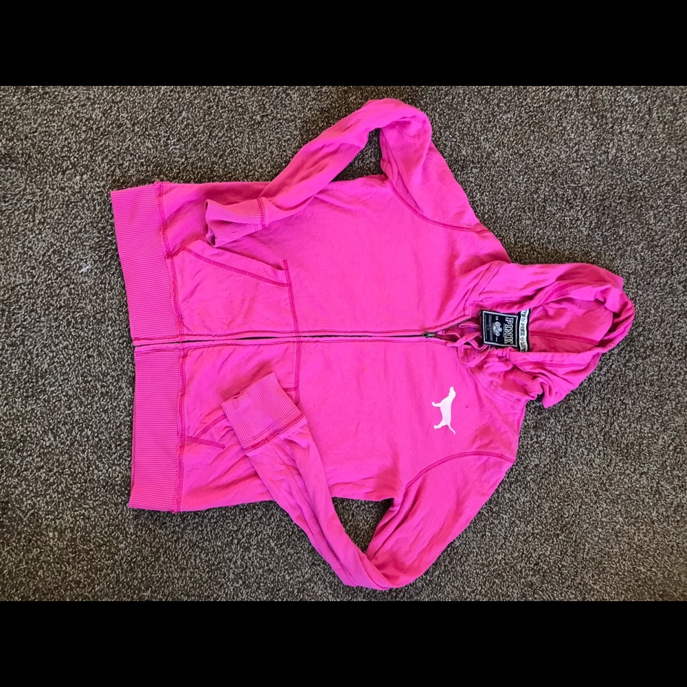 Lightweight PINK by vs full zip jacket